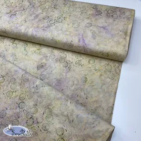 57" Batik Canvas (5oz) - Medora Flora - Flax