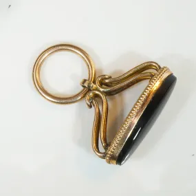 Elegant Onyx-Set Edwardian Fob