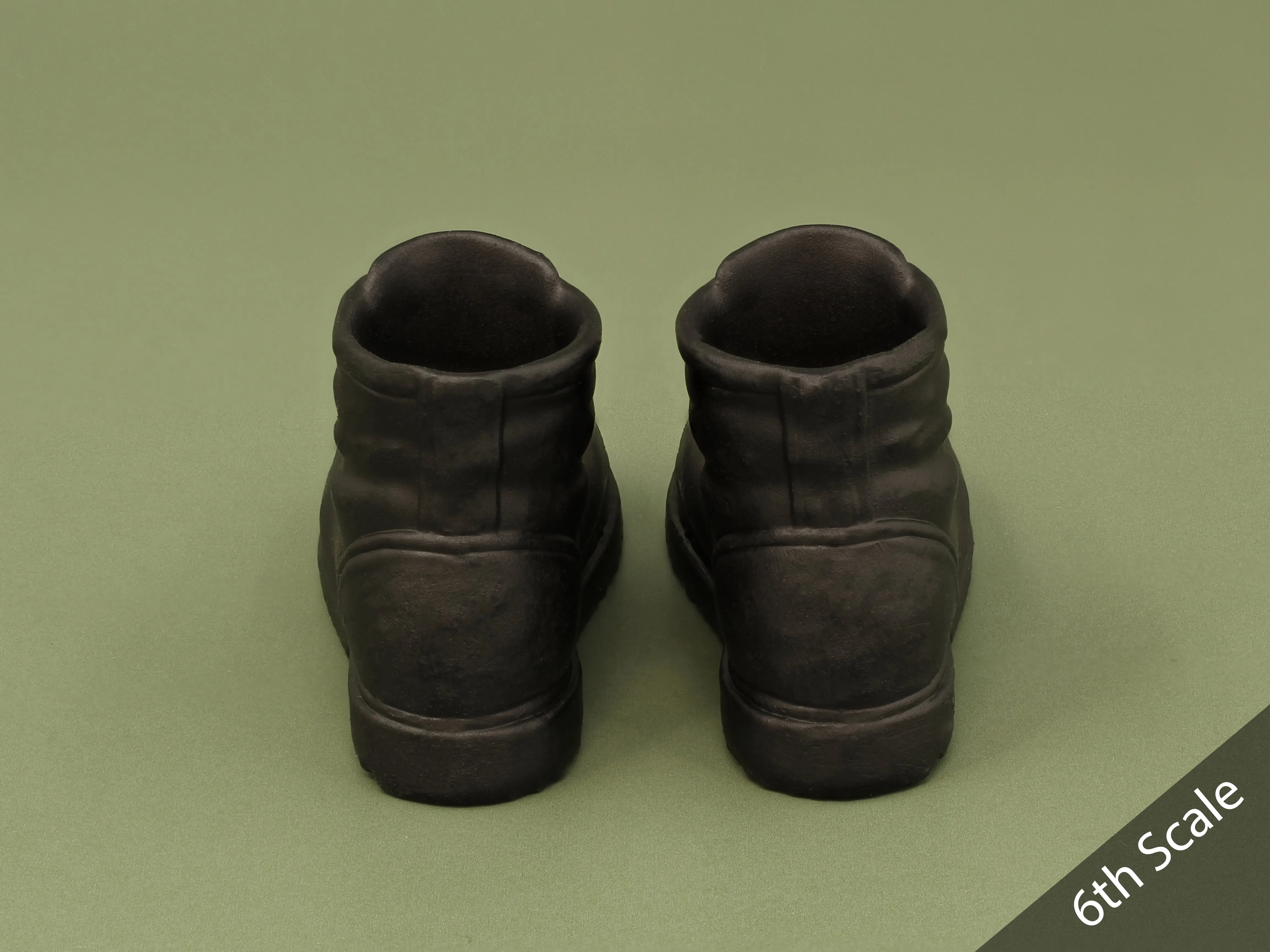 1/6 or 1/12 - Custom 3D - Front Zipper Boots (Peg Type)