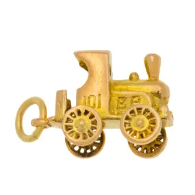 9ct Gold Steam Train Charm c.1950