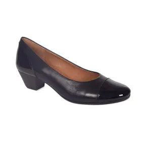 Acton Heel in Black Patent