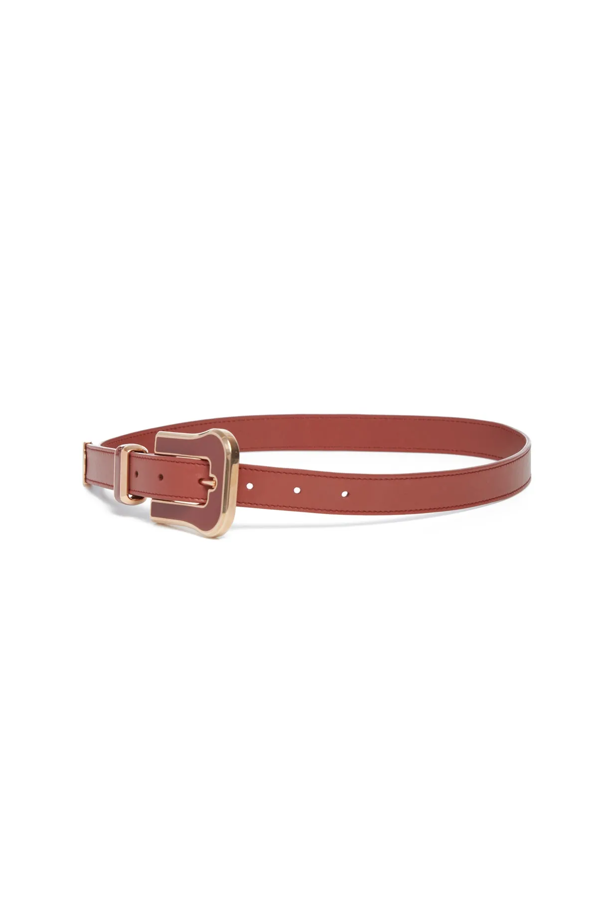 Austine Belt in Cognac Leather