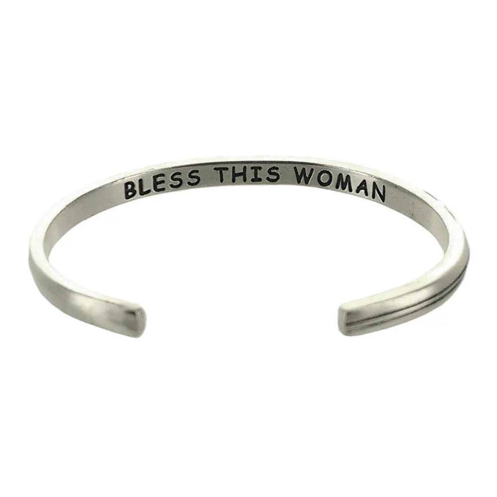 Bless This Woman Cuff Bracelet By Live Well