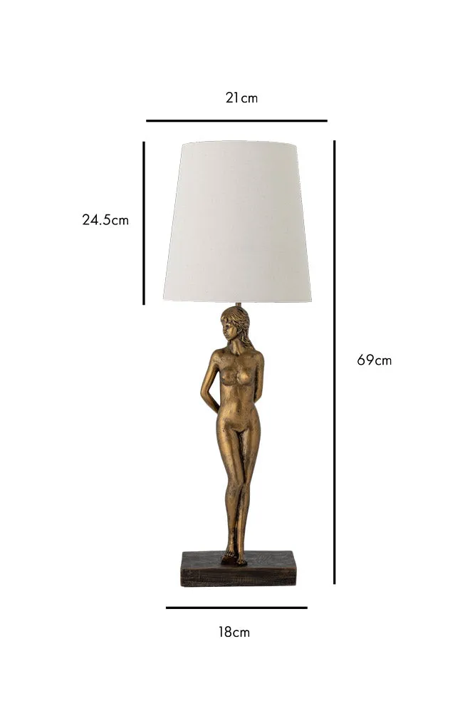 Brass Lady Table Lamp