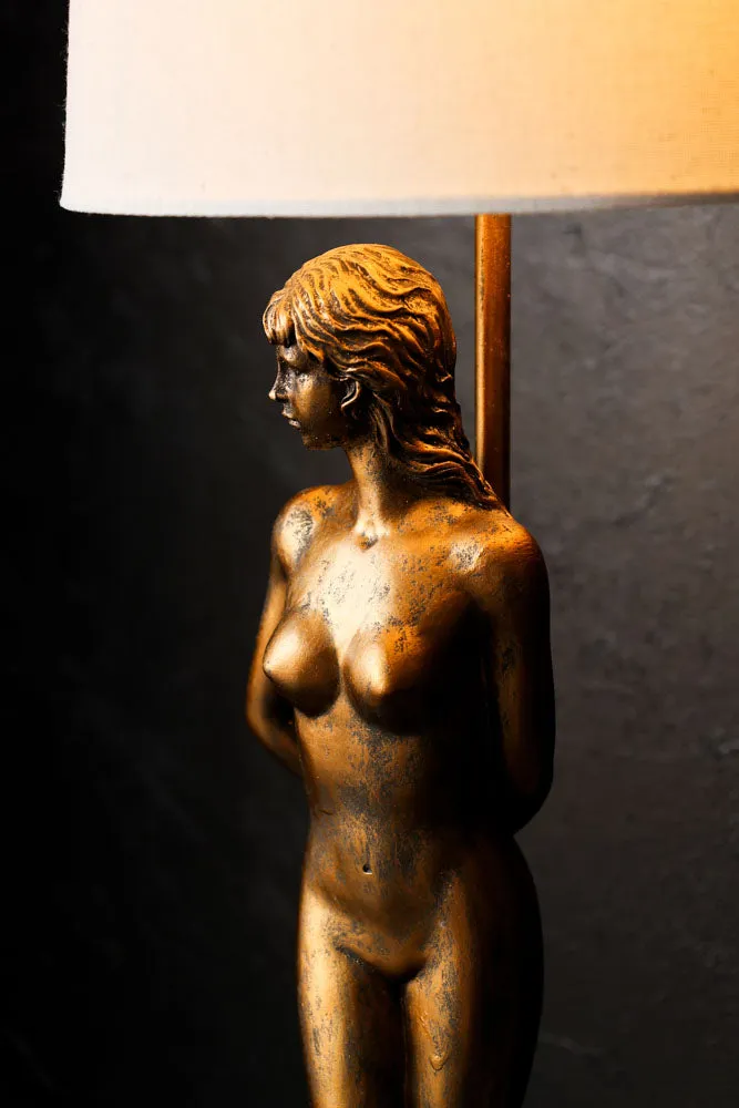 Brass Lady Table Lamp