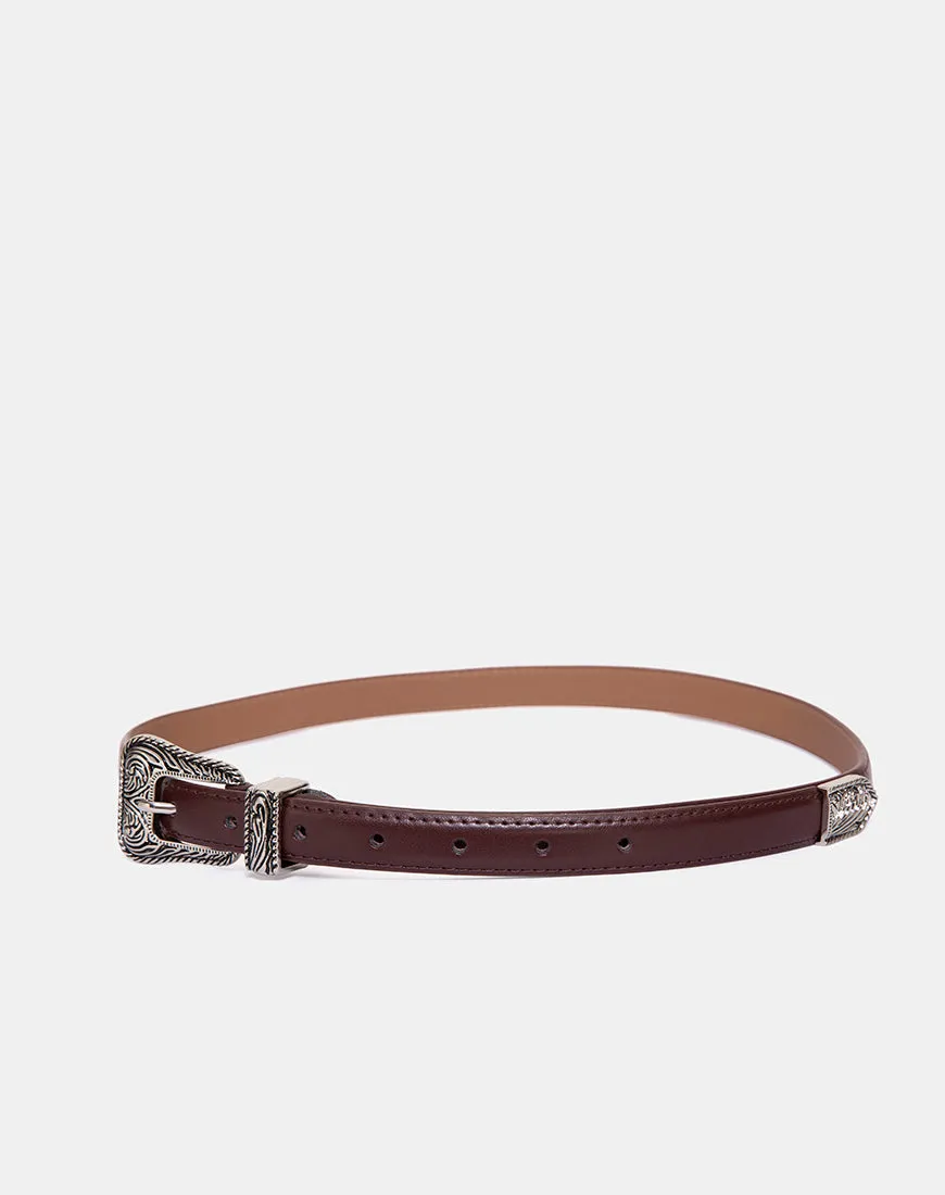 Brown Vintage Western Belt