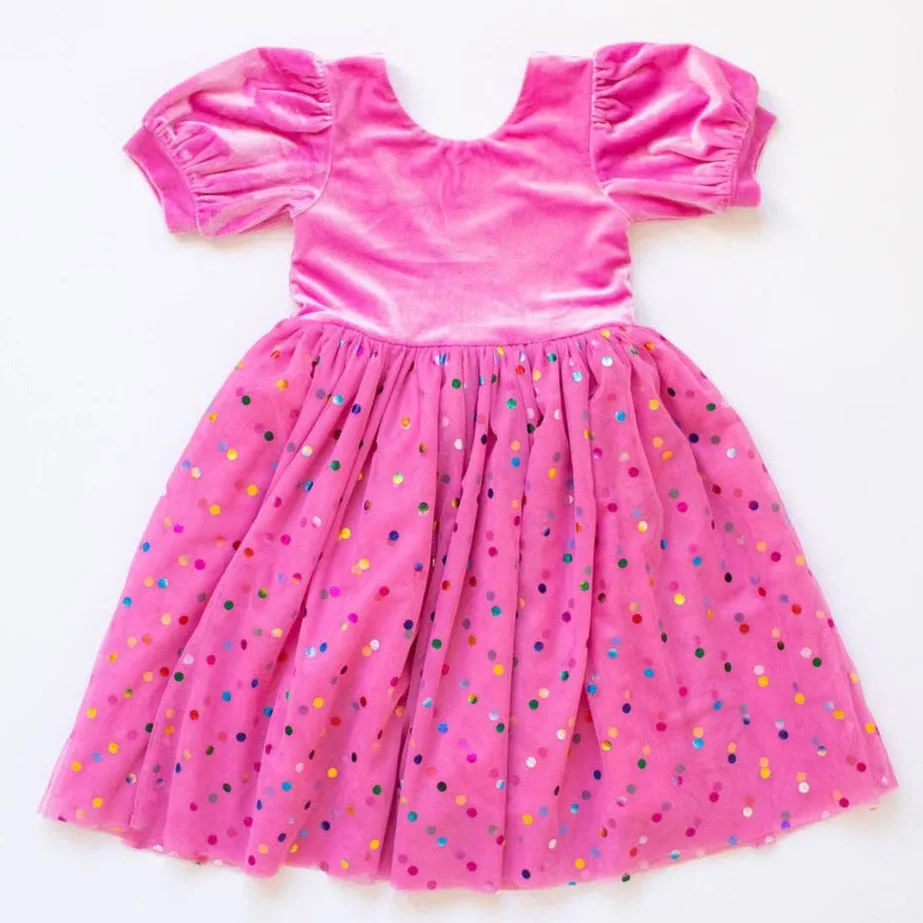 Bubblegum Confetti Diana Dress