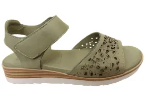 Cabello Comfort Erica Womens Comfortable European Leather Sandals