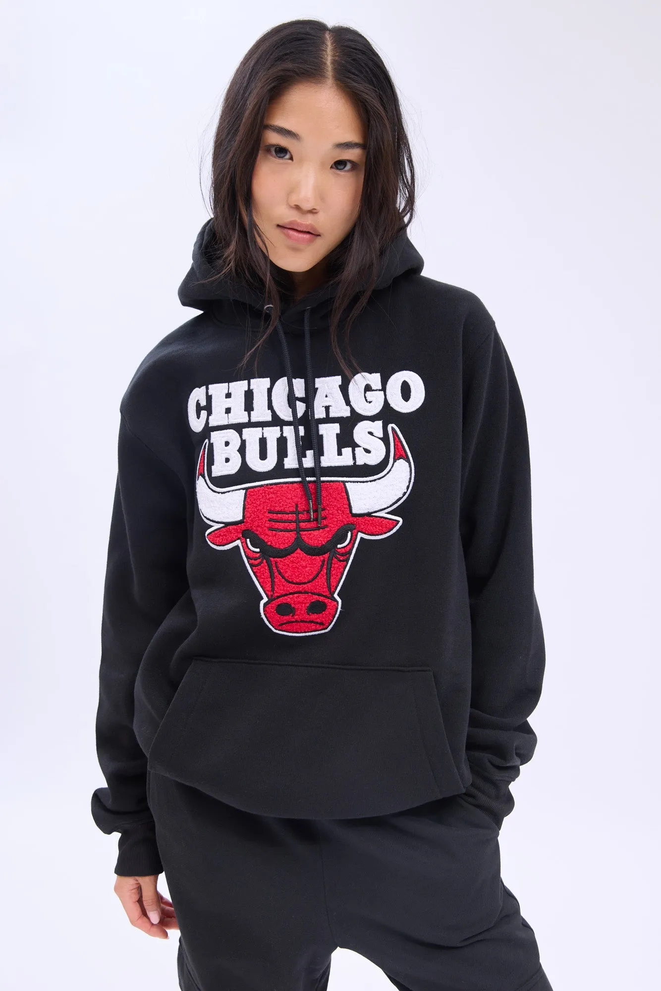 Chicago Bulls Graphic Chenille Applique Pullover Hoodie