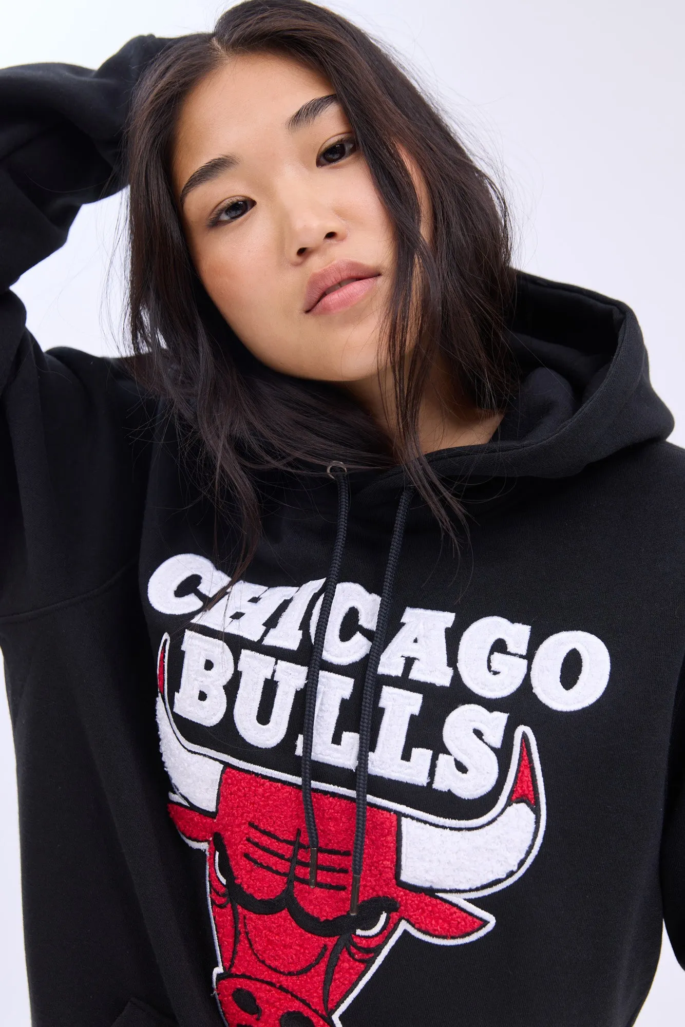 Chicago Bulls Graphic Chenille Applique Pullover Hoodie