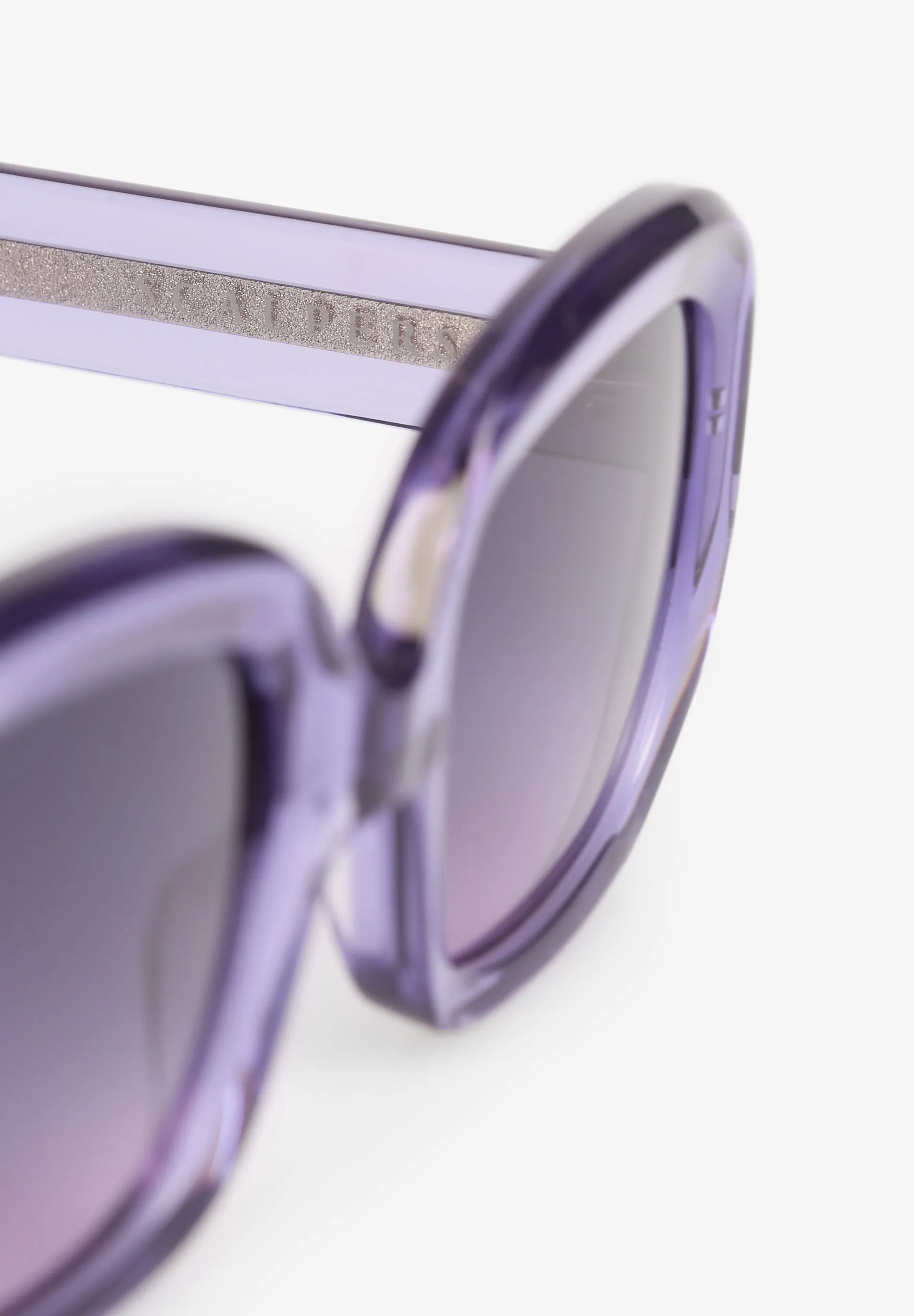 CLEAR-FRAMED SUNGLASSES