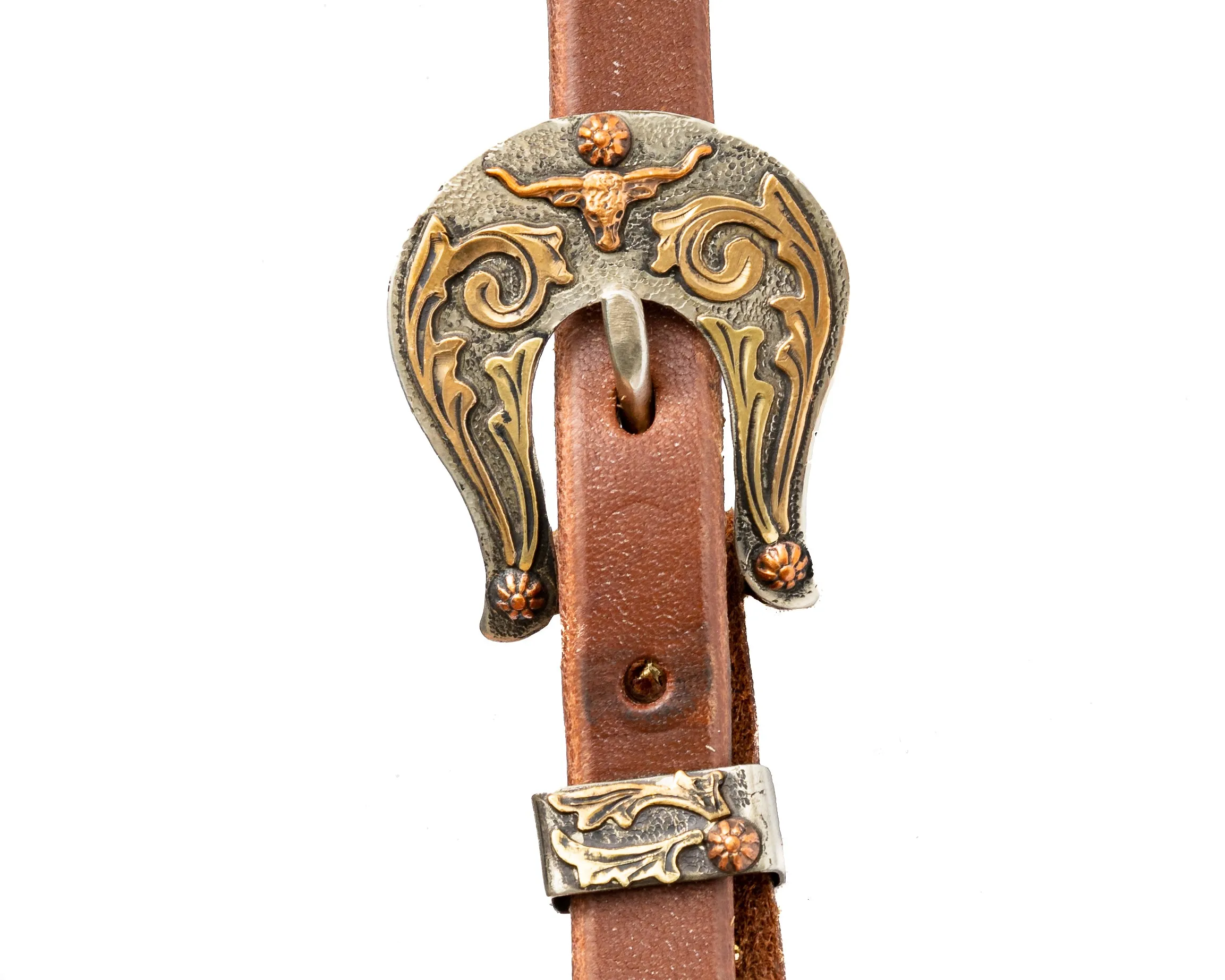 Cowperson Tack Headstall w/Longhorn Buckle