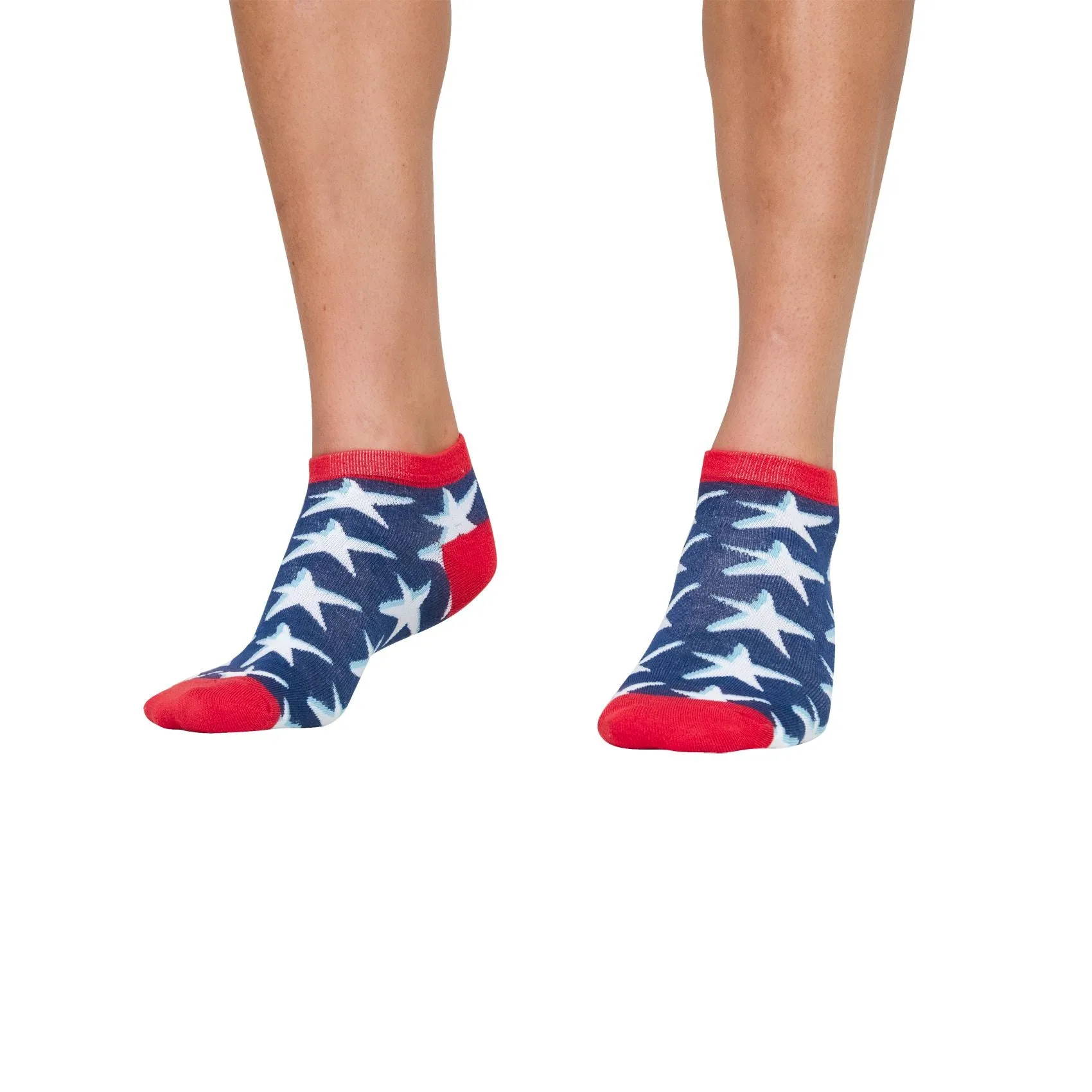 CrazyUniverse Dollar and Flag Low Cut Socks (3 Pack)