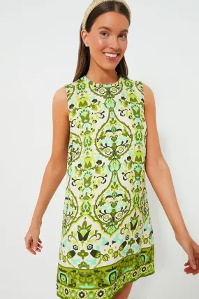 Damask Green Mackenzie Dress