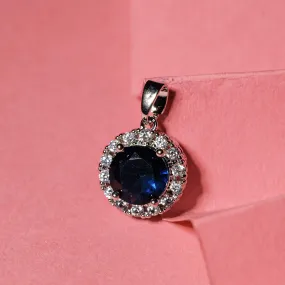 Diamond Blue Sapphire Charm Anti-Tarnish | Size: 13mm | 1PC