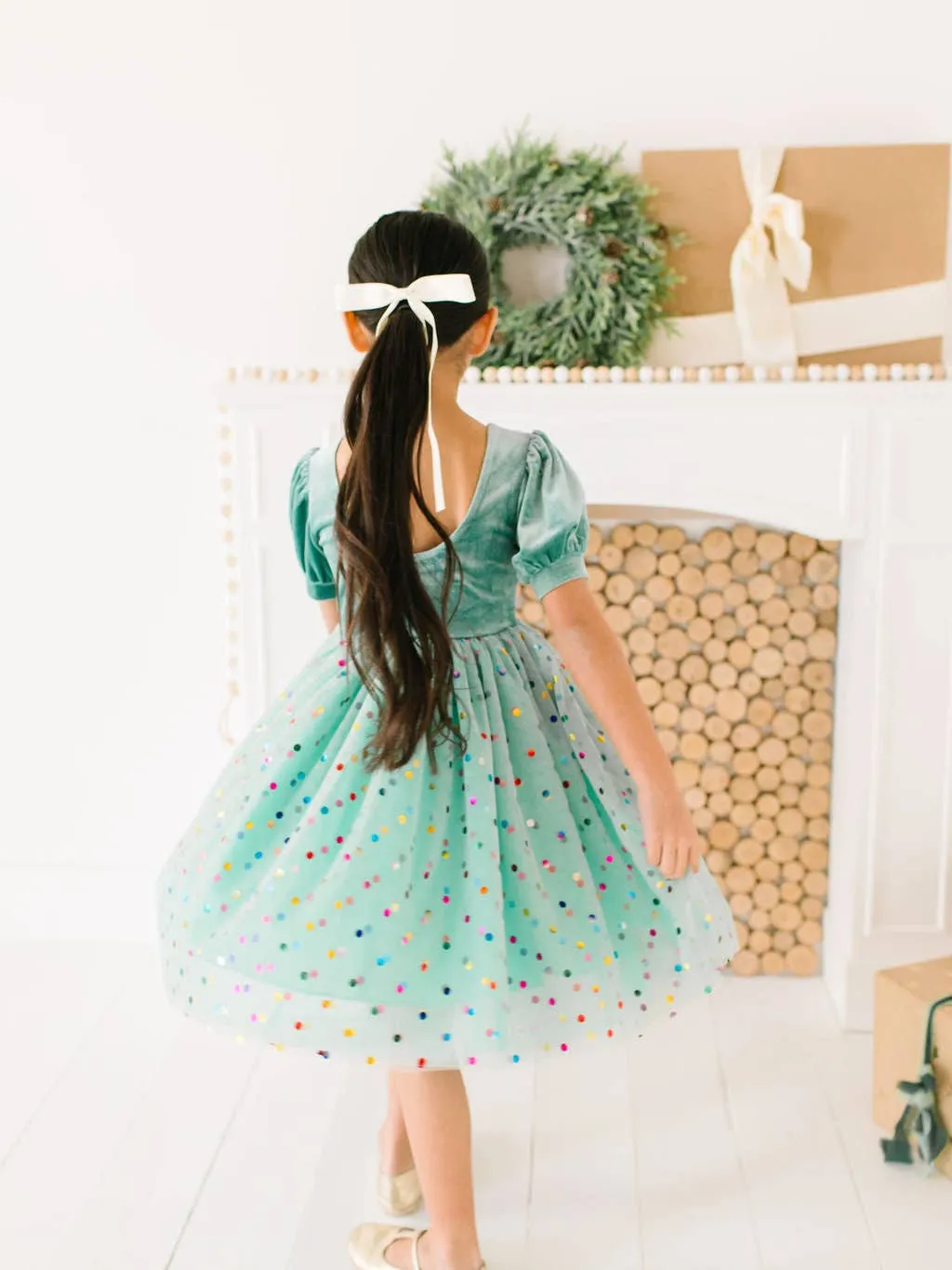 Diana Dress in Minty Confetti