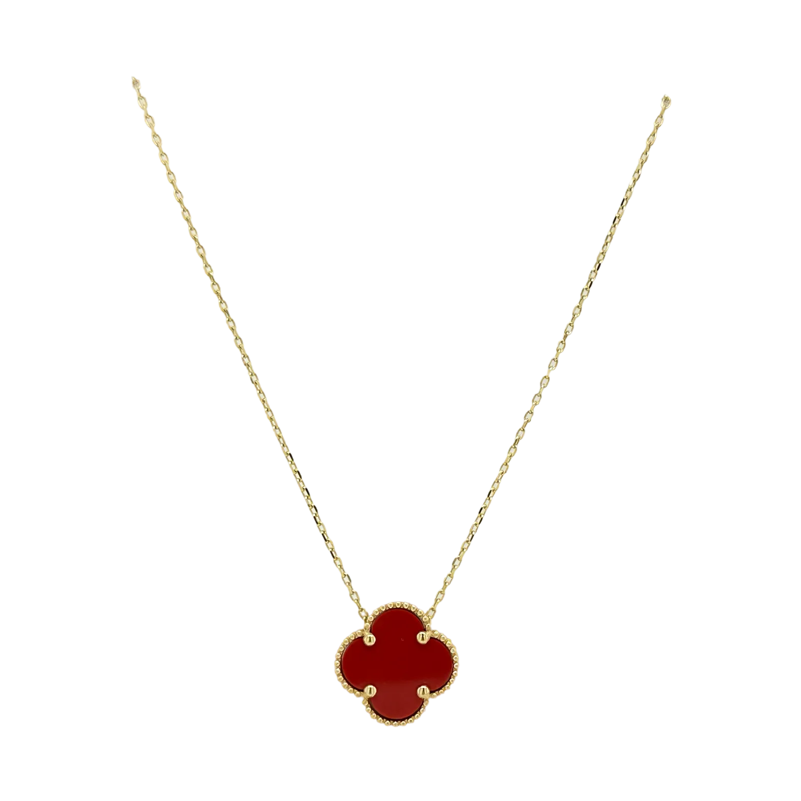 ENAMEL CLOVER NECKLACE