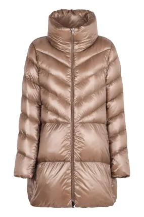 GLOSSY NYLON DOWN JACKET