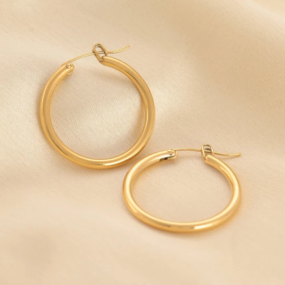 Golden Halo Hoops