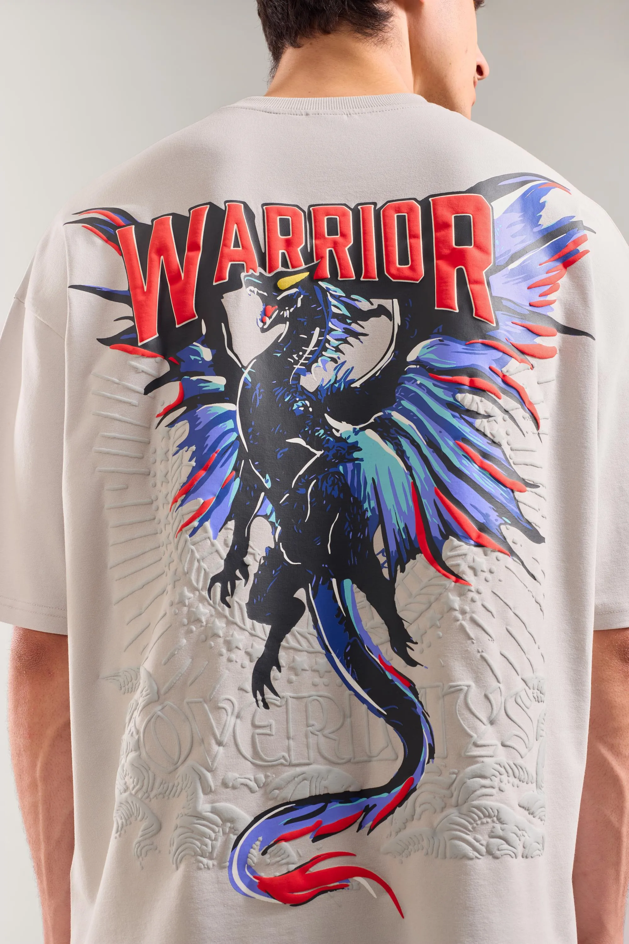 Grey Warrior - The Warrior Arc Oversized T-shirt-UltraSoft