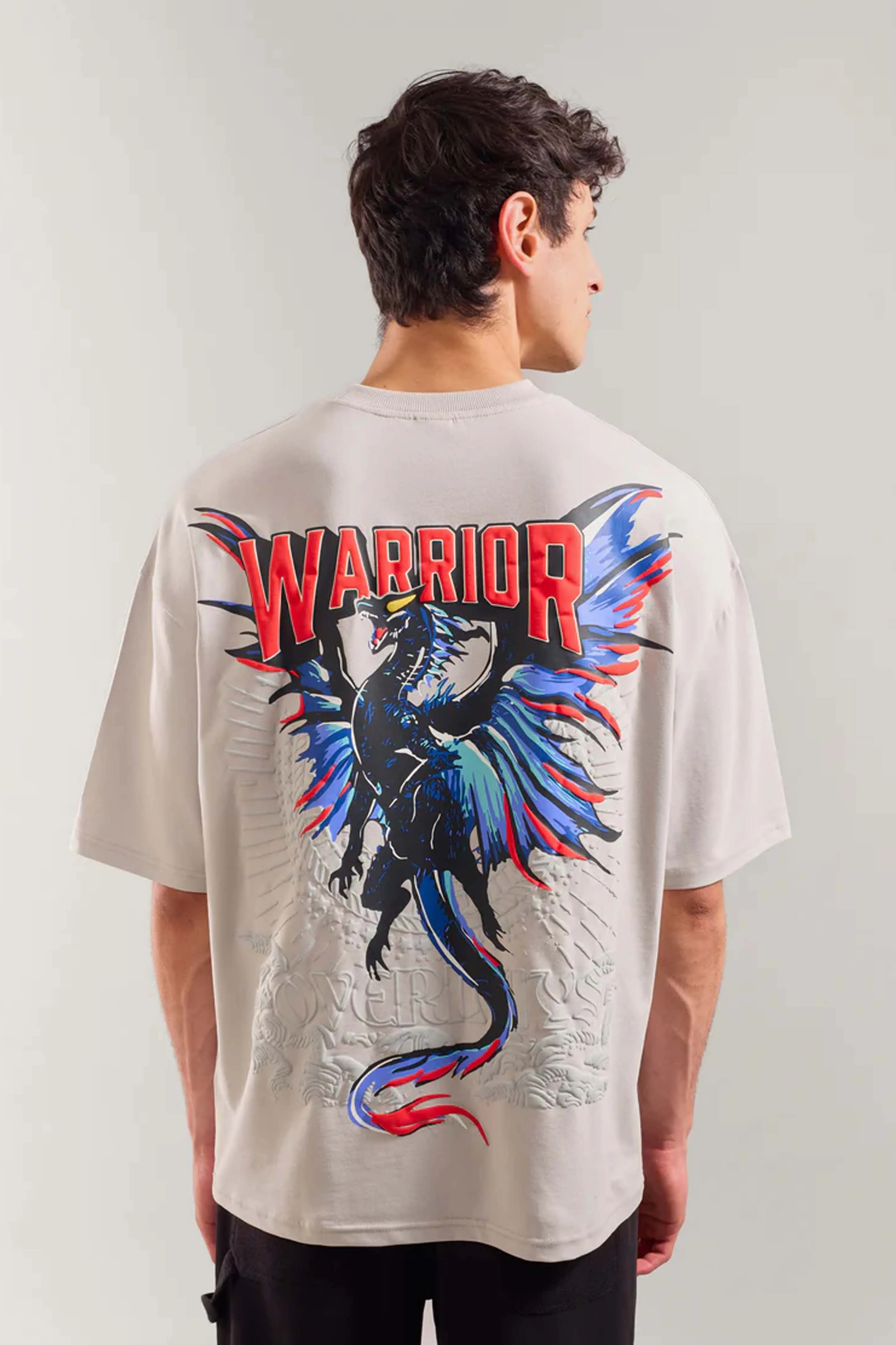 Grey Warrior - The Warrior Arc Oversized T-shirt-UltraSoft