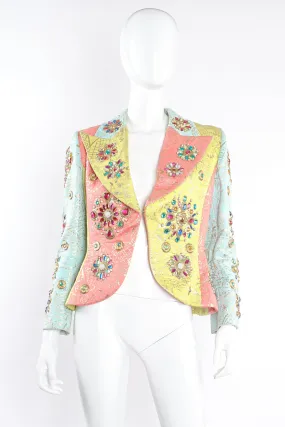 Jeweled Graffiti Brocade Jacket