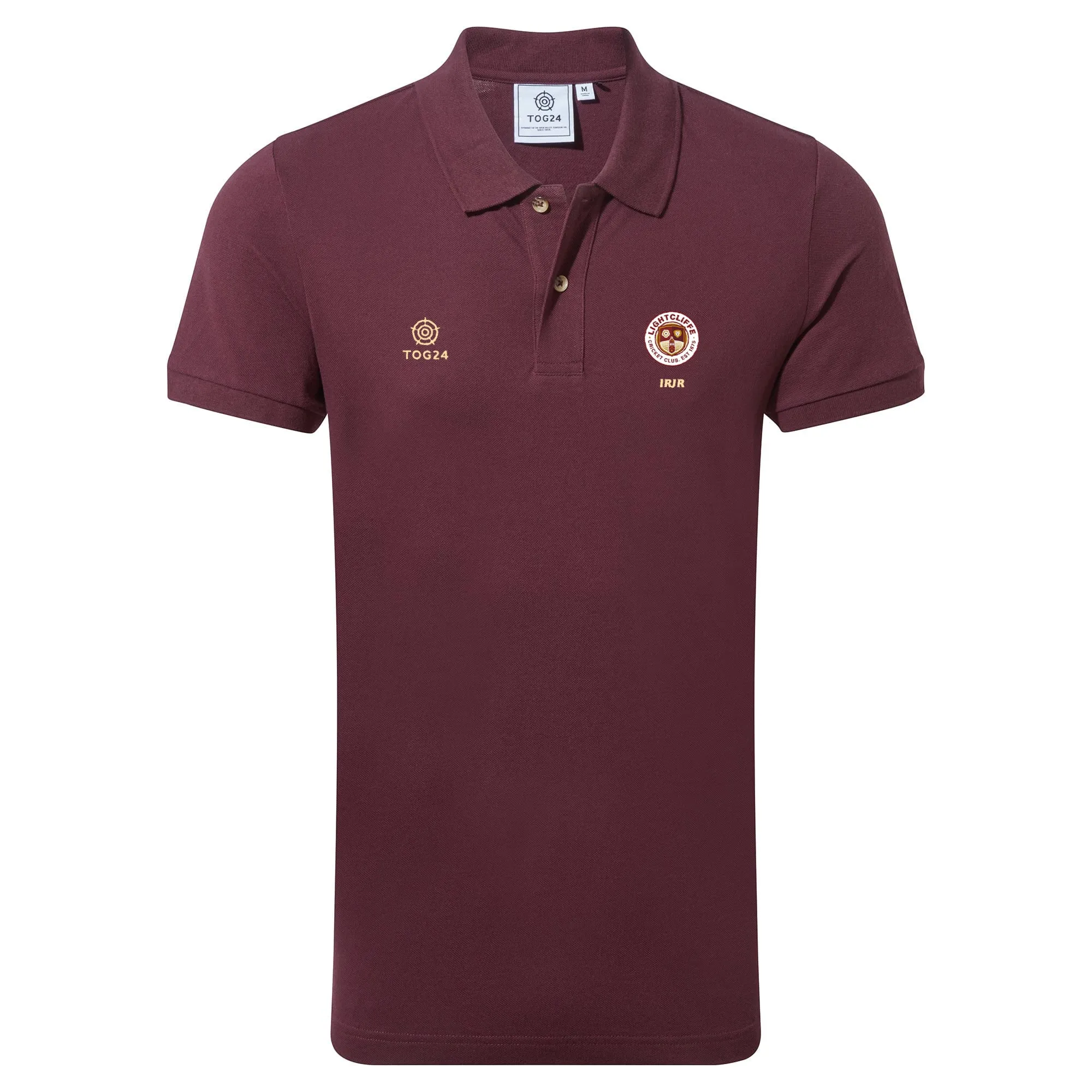 Lightcliffe CC Mens - Aketon Polo Shirt Deep Port