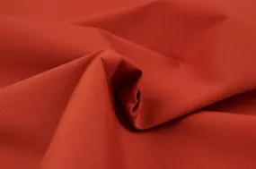 Luxury Poplin for Shirting - Organic Cotton Stretch - Tile Orange (Remnant)