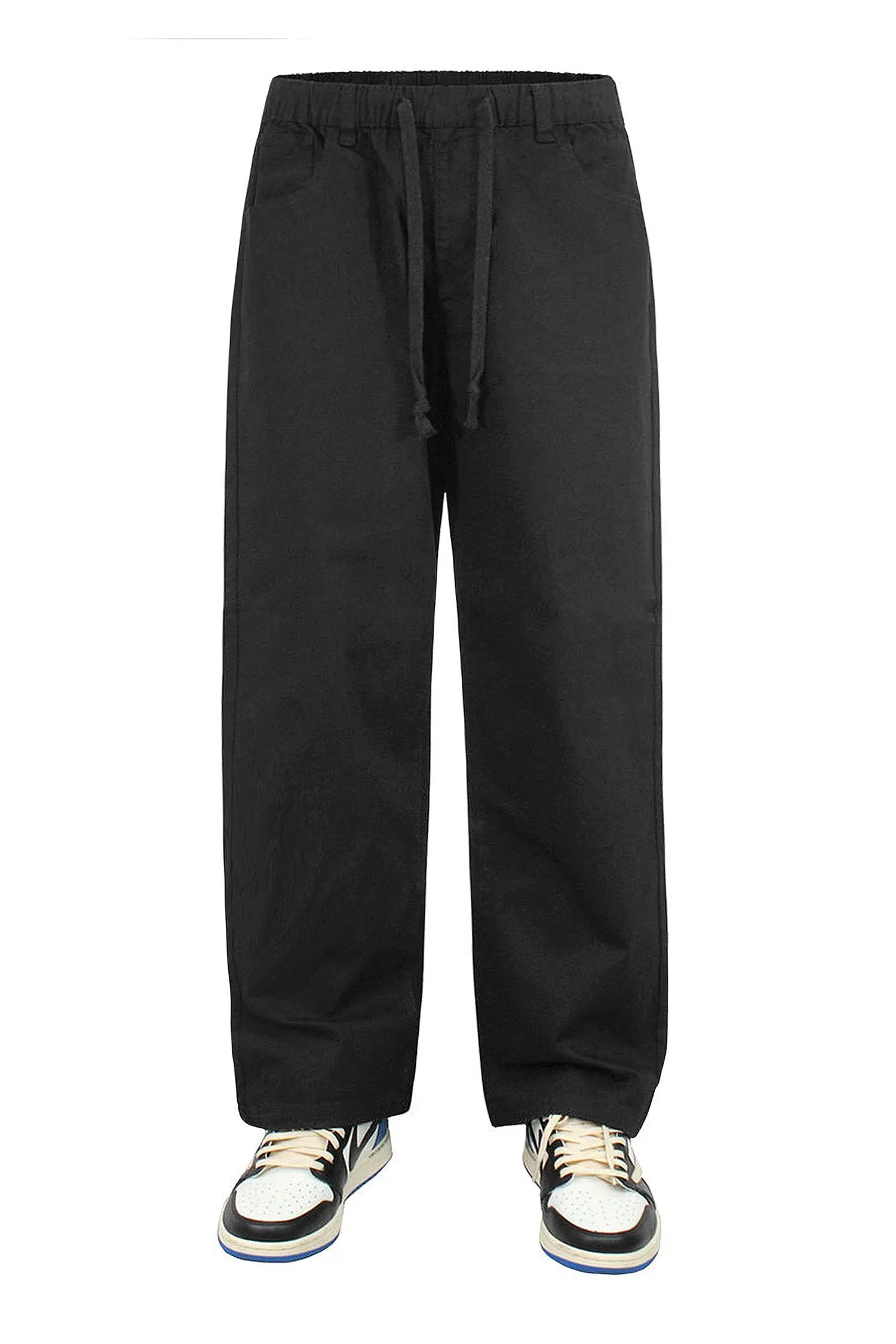 Men's Essential Baggy Fit Open Bottom Jogger Pants