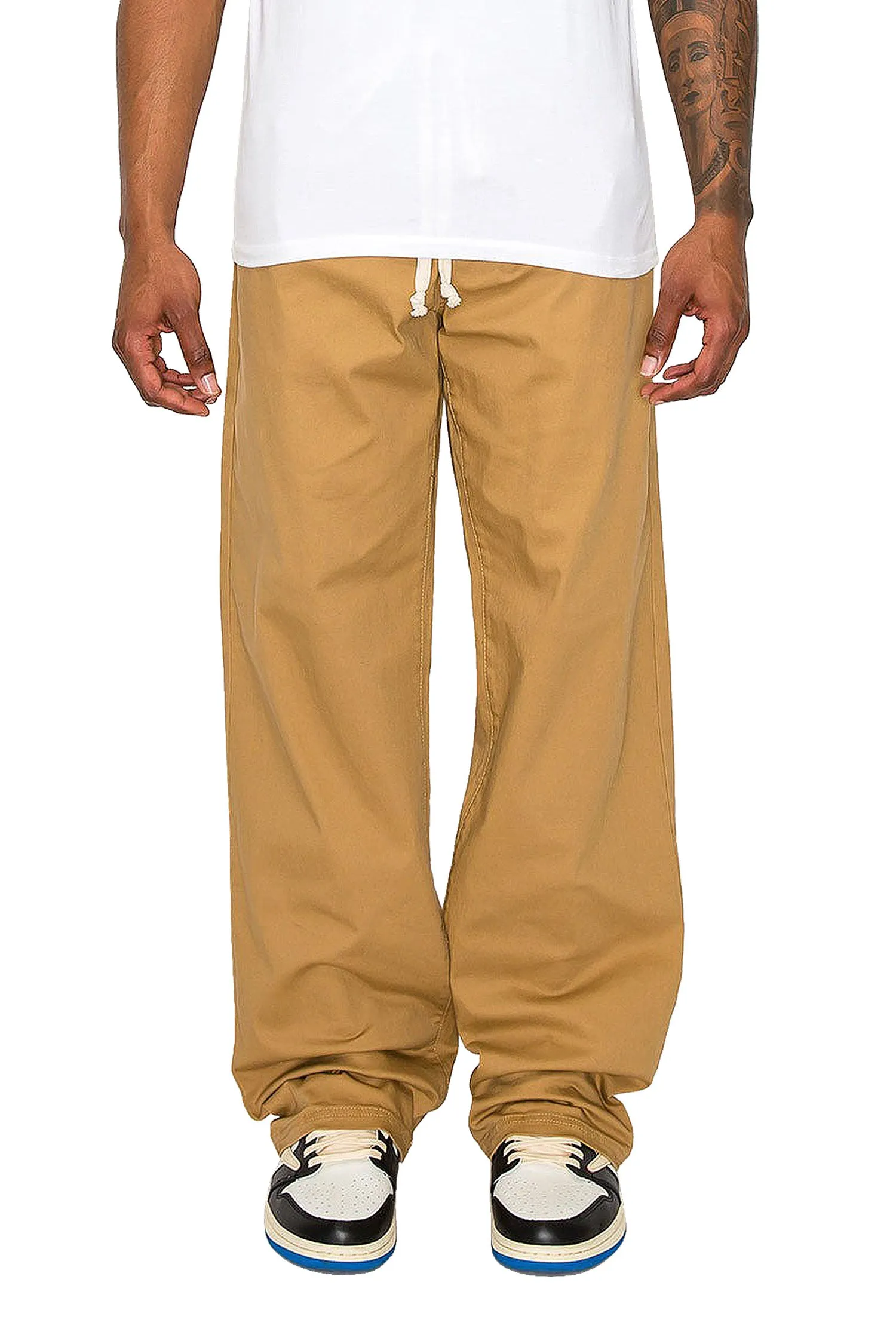 Men's Essential Baggy Fit Open Bottom Jogger Pants