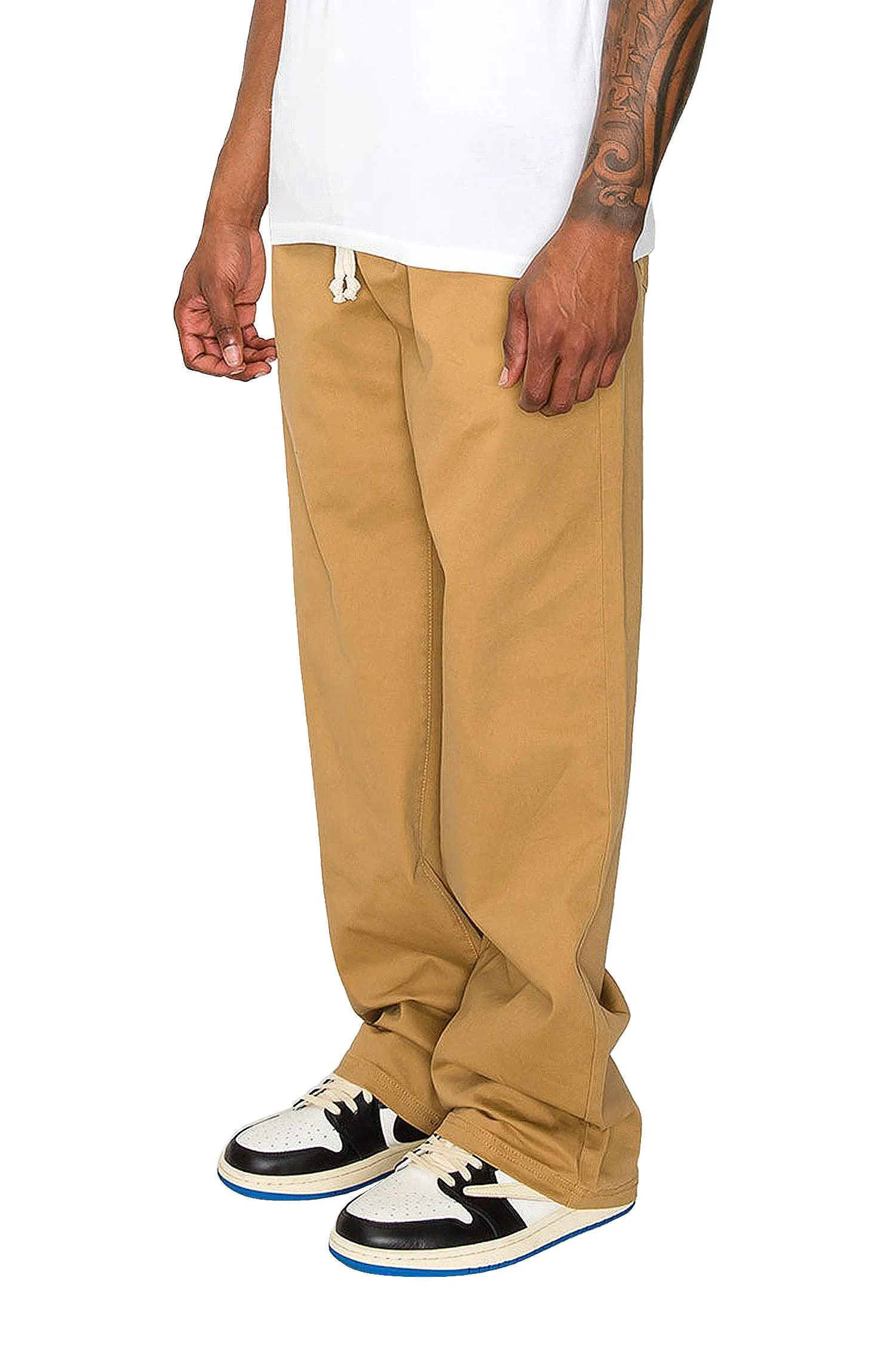 Men's Essential Baggy Fit Open Bottom Jogger Pants