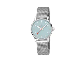 Mondaine SBB Evo2 Turquoise Lake Quartz Watch, Blue, 35 mm, MSE.35140.SM