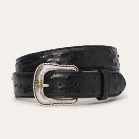 Ostrich Western Tab Belt