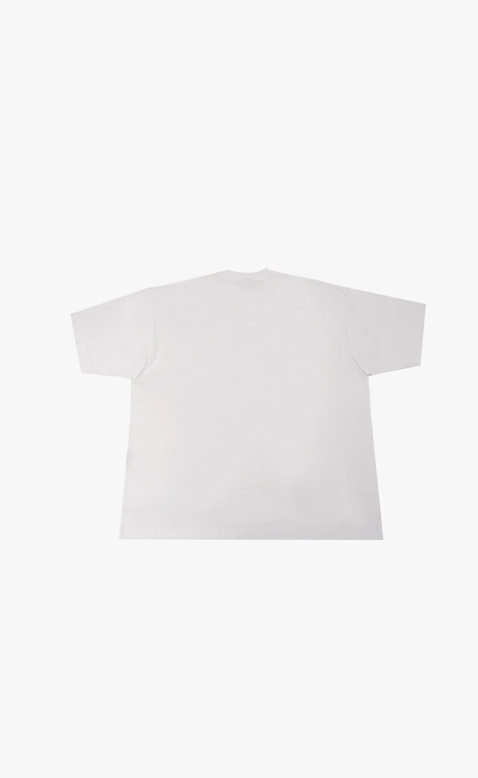 OVAL LOGO OVERSIZED WHITE T-SHIRT