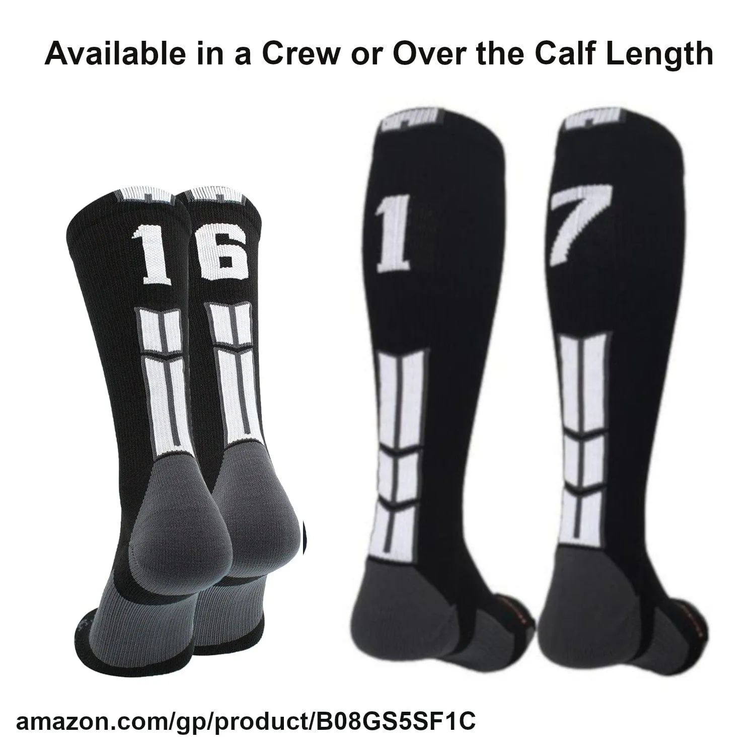 Player Id Jersey Number Socks Over the Calf Length Black White