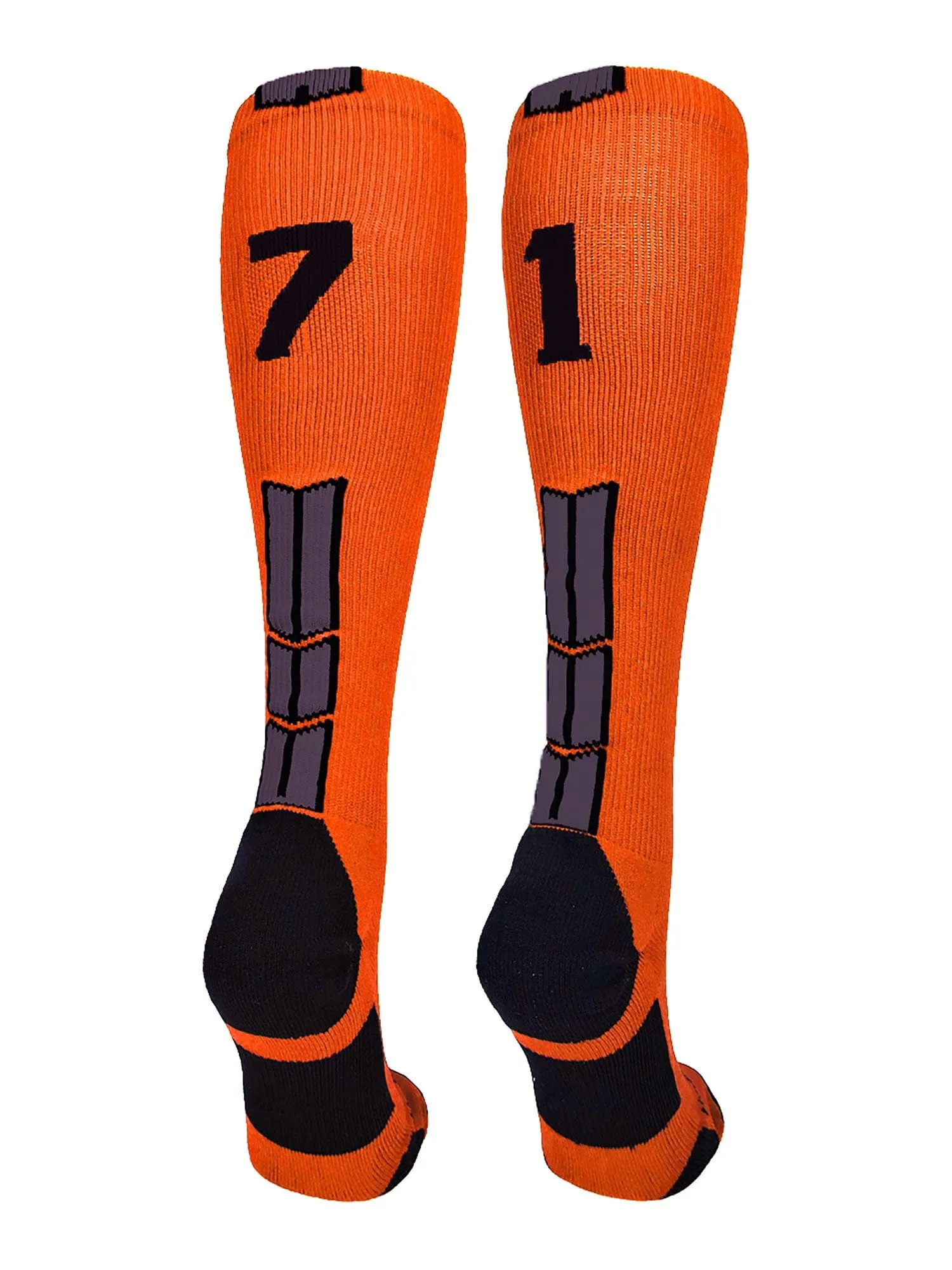 Player Id Jersey Number Socks Over the Calf Length Orange Black