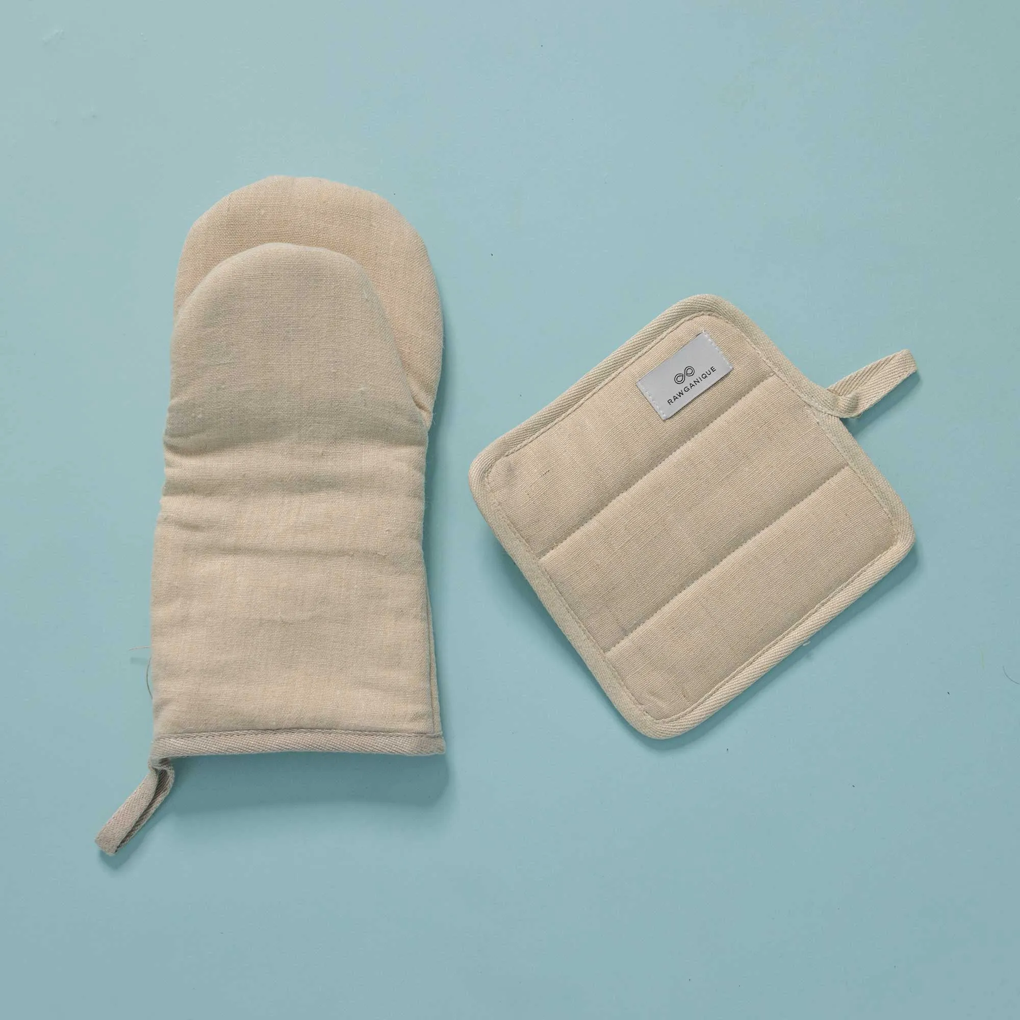 SAMSARA Organic Hemp Oven Mitt (100% Organic Cotton Fill) (No Fire Retardants, No Plastic, No Polyester, OC Thread) (100% Biodegradable)