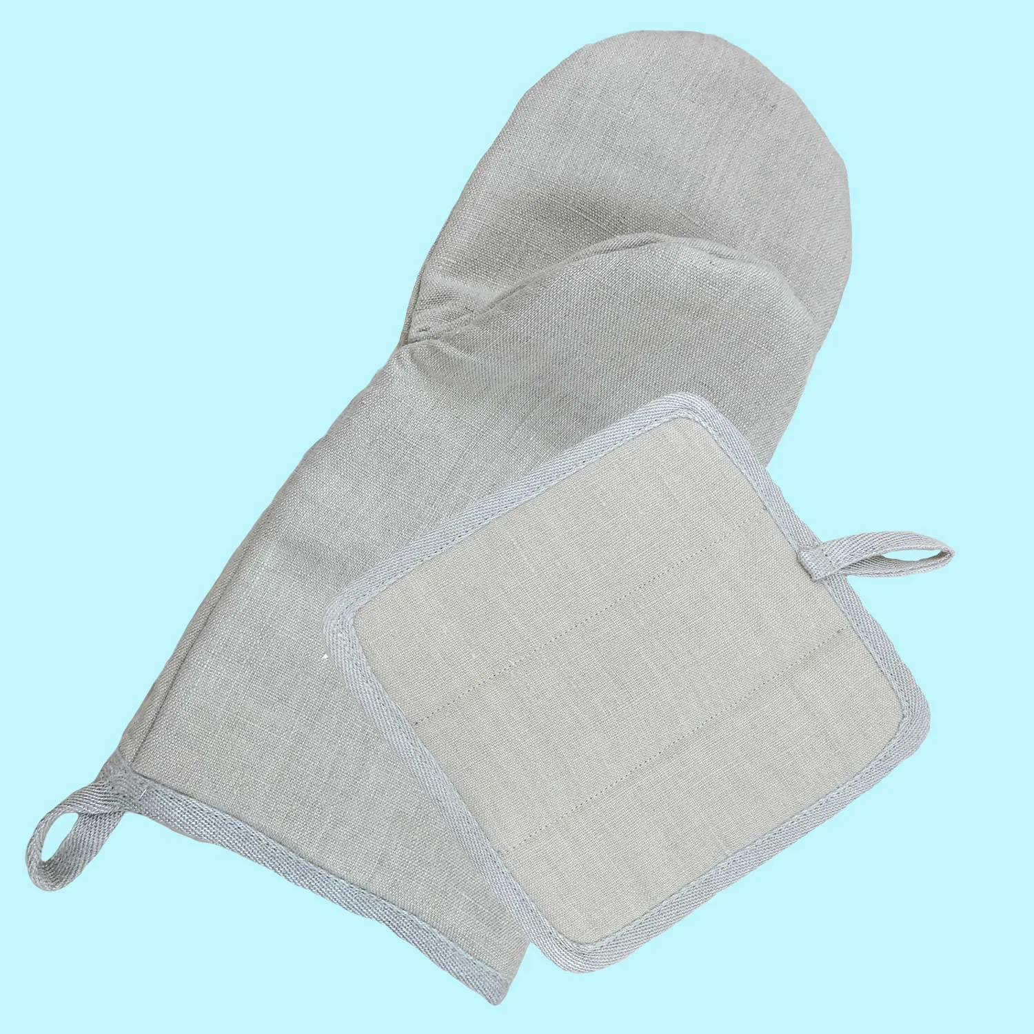 SAMSARA Organic Hemp Oven Mitt (100% Organic Cotton Fill) (No Fire Retardants, No Plastic, No Polyester, OC Thread) (100% Biodegradable)