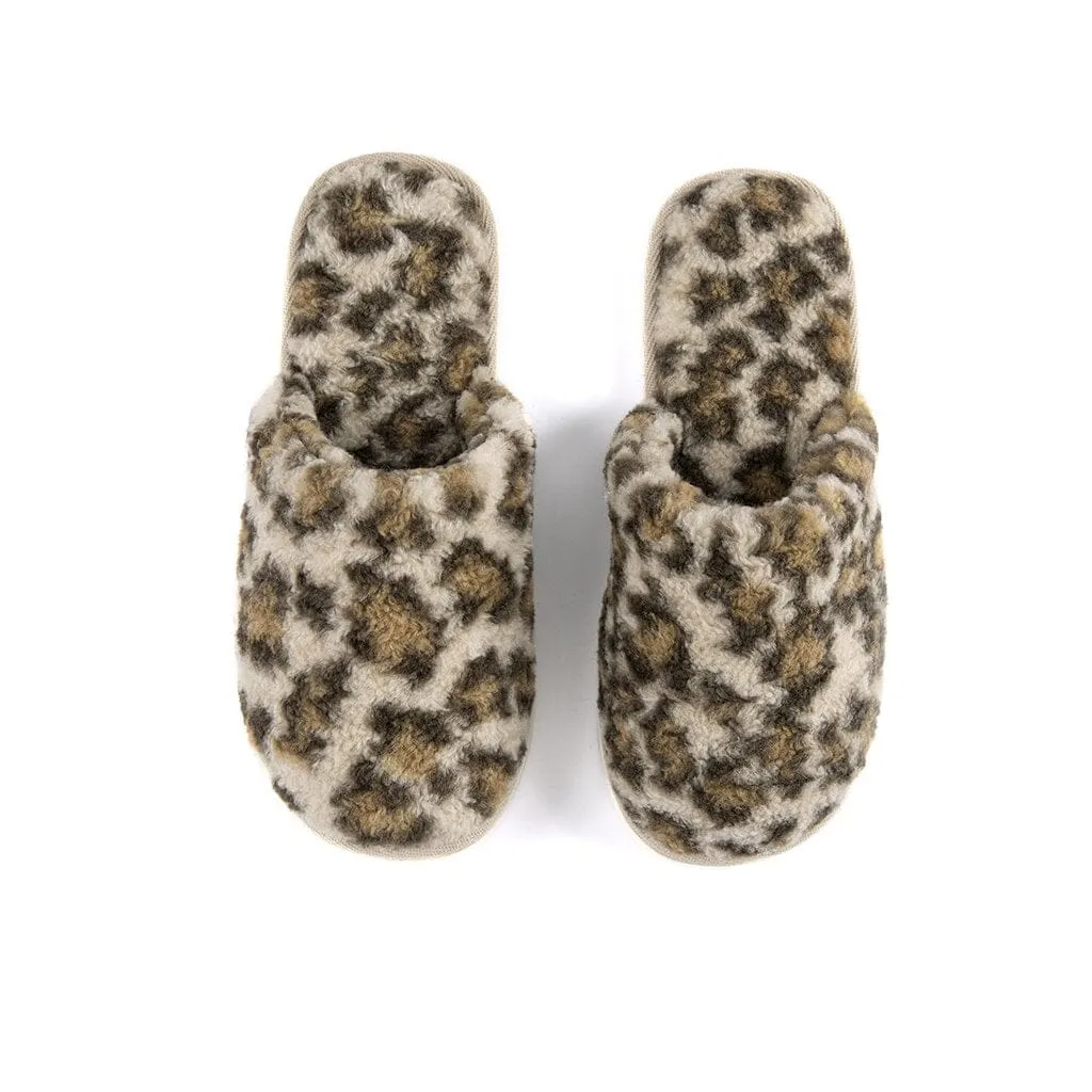 Shiraleah Avignon Leopard Print Sherpa Slippers, Multi by Shiraleah