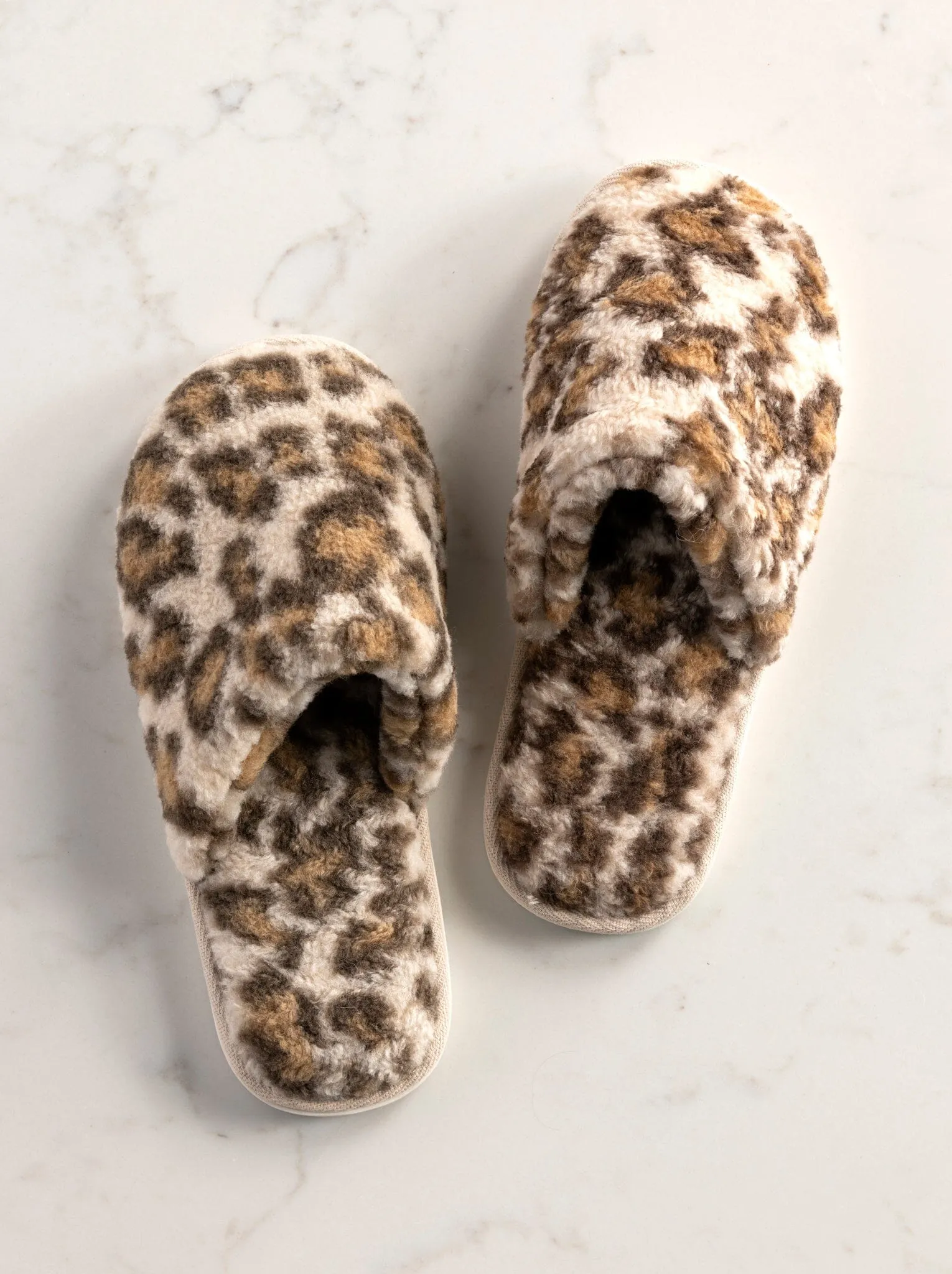 Shiraleah Avignon Leopard Print Sherpa Slippers, Multi by Shiraleah