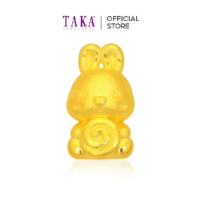 TAKA Jewellery 999 Pure Gold Charm Rabbit