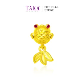 TAKA Jewellery 999 Pure Gold Fish Charm