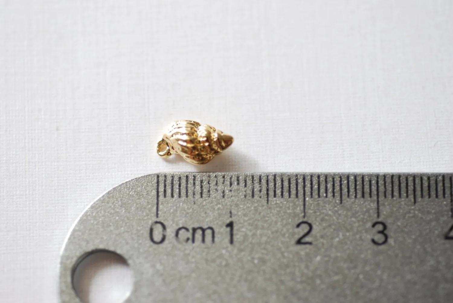 Vermeil Gold Wholesale Sea shell Conch Shell Charm Pendant - 18k gold over sterling silver sea life shell pendants, Shell Charm