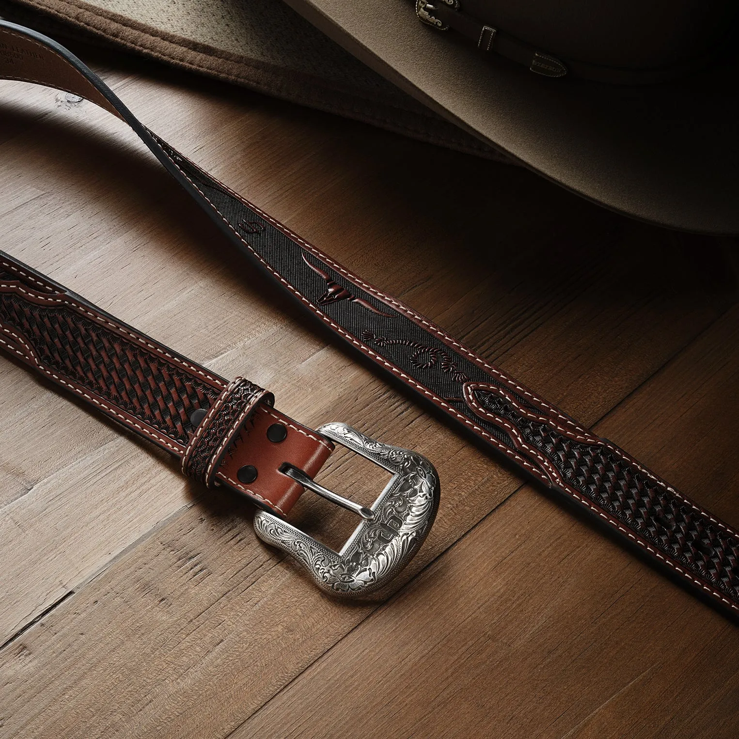 Western Icons Tooled Belt