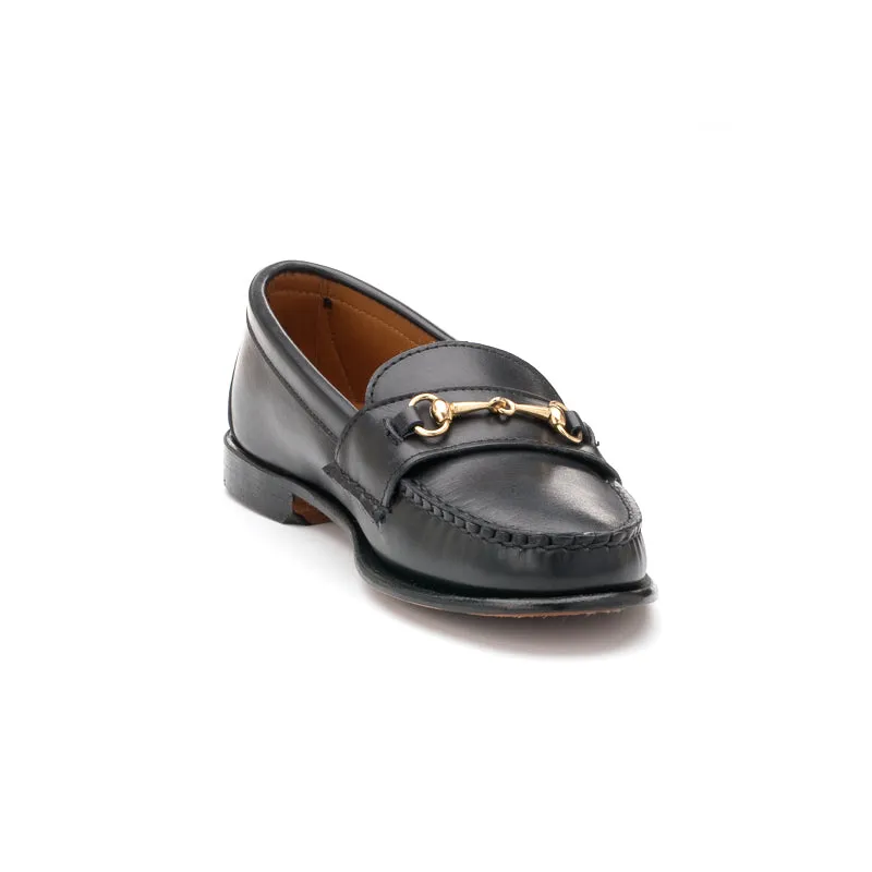 Women's Horsebit Loafers - Black Calf