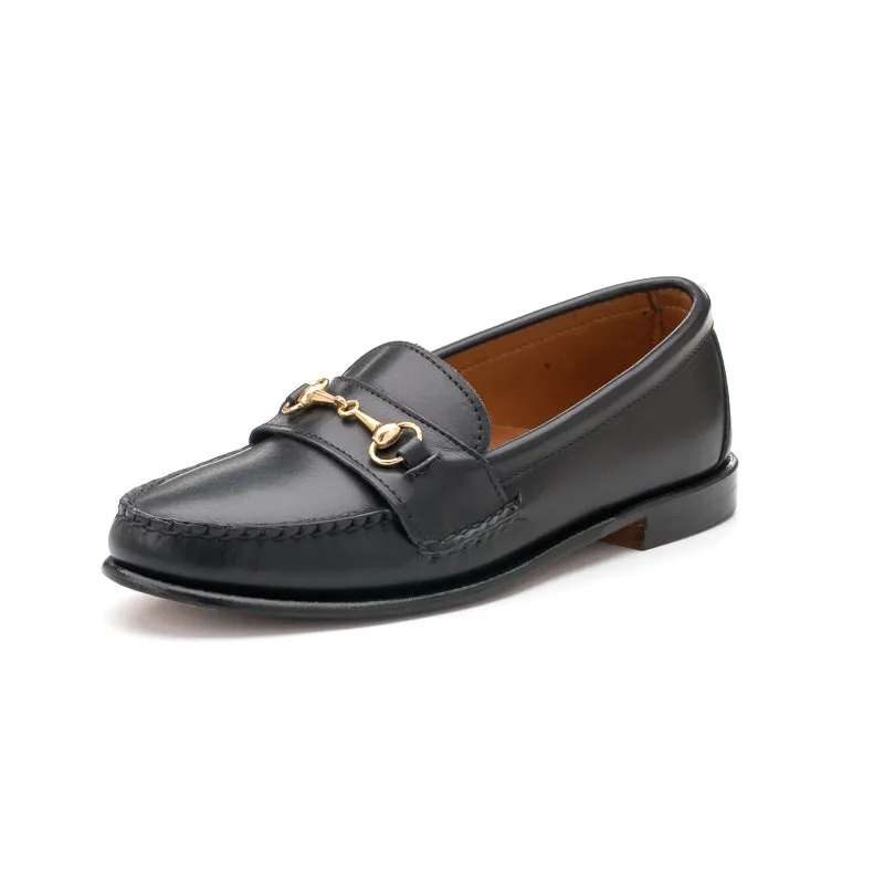 Women's Horsebit Loafers - Black Calf