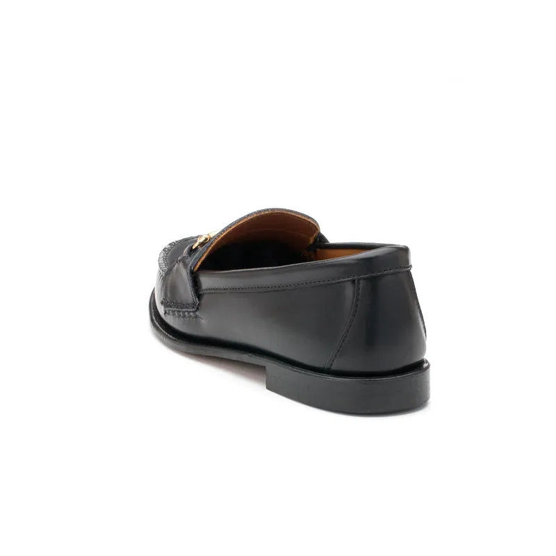 Women's Horsebit Loafers - Black Calf