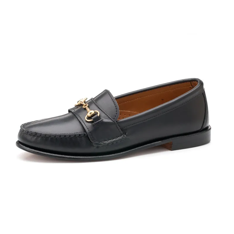 Women's Horsebit Loafers - Black Calf