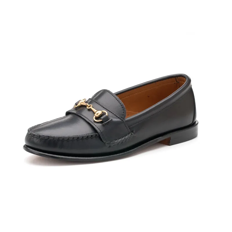 Women's Horsebit Loafers - Black Calf