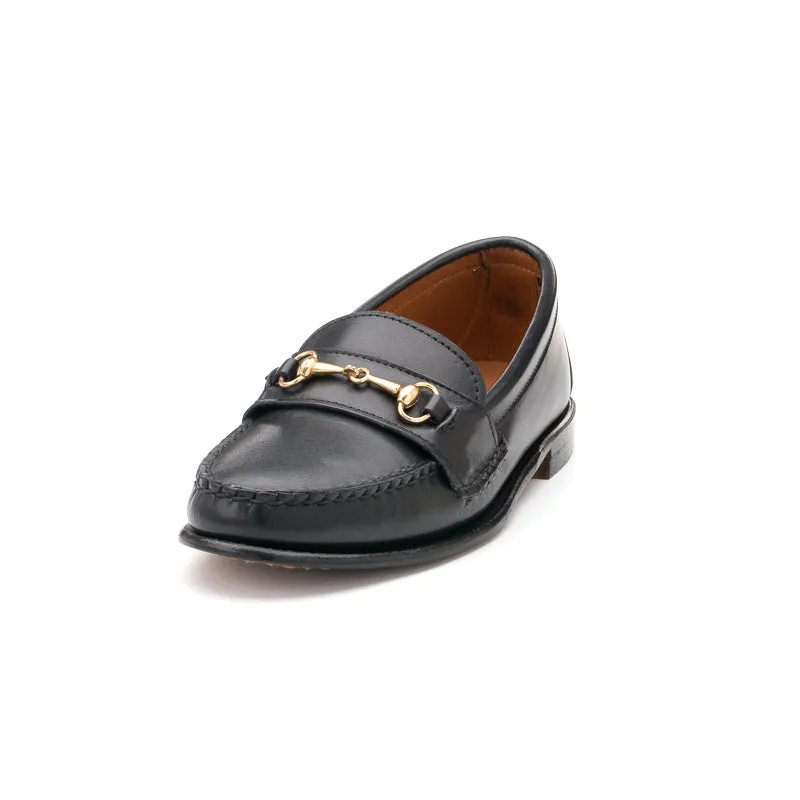 Women's Horsebit Loafers - Black Calf